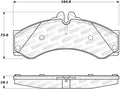 Street Brake Pads with Shims