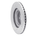 R1 Concepts Brake Rotor Drilled and Slotted Silver Fits Saab 9-2X