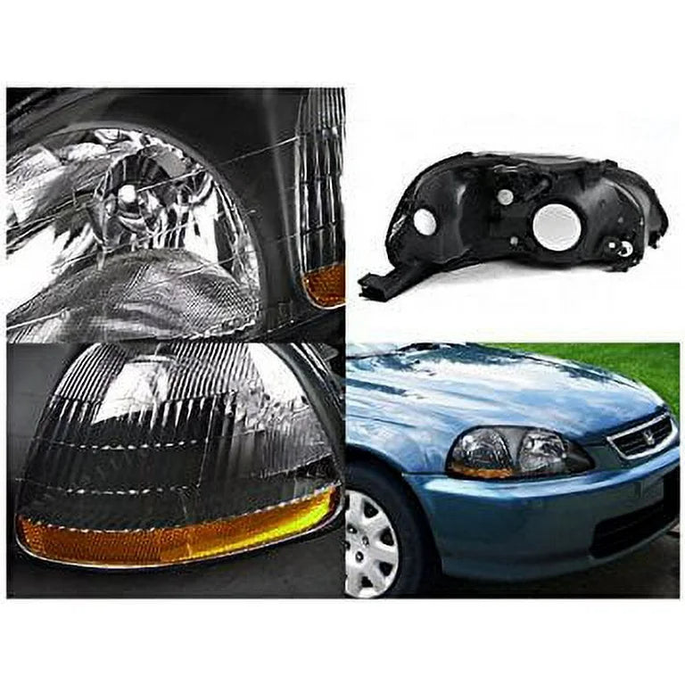 CRYSTAL HOUSING HEADLIGHTS BLACK