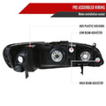 CRYSTAL HOUSING HEADLIGHTS CHROME