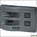 PANEL WD SWITCH ONLY 8POS GRAY