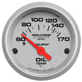 Autometer Phantom 2-1/16in 60-170 Deg F Electronic Oil Temperature Gauge