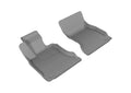 3D MAXpider 2011-2016 BMW 5 Series F10 Kagu 1st Row Floormat - Gray