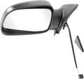 Lef Power, Manual Folding Mirror for 1999-2004 Jeep WJ Grand Cherokee, Black Crown Automotive