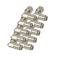 1/8 NPT(F) TO 1/4 AIRLINE 90 DEGREE SWIVEL ELBOW FITTING (10 PCS) DOT APPROVED