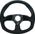 DragonFire Racing Steering Wheels - D-Shaped- Vinyl- Black- 0in offset