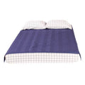 THOMAS PAYNE MICROFIBER 3IN1 TUCKED IN BEDCOVER SETNARROW KINGNAVY CHECKERED