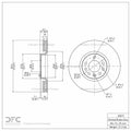 DFC 03-11 Cadillac BLS (Mexico) Front GeoSPEC Coated Rotor