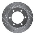 R1 95-04 Toyota 4Runner Front Left Drilled & Slotted Silver Brake Rotor