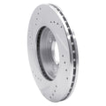 DFC 11-19 Ford Fiesta (USA/Canada) Front Right Drilled & Slotted Silver Brake Rotor