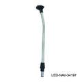 LED BOW LIGHT COMBO12IN STRAIGHT POLE MOUNT PLUGIN STAMPED STAINLESS CVR CLEAR ANODIZED SHAFT