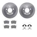 R1 99-15 Audi TT Rear Brake Rotor Set w/Ceramic Pads and Hardware