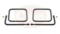 Left & Right Black Textured Trail Mirror Set for 76-18 Jeep CJs, YJ, TJ, JK, JL RT Off Road
