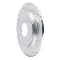 DFC 17-25 Hyundai Tucson Rear Right Drilled & Slotted Silver Brake Rotor