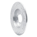 DFC 17-25 Hyundai Tucson Rear Right Drilled & Slotted Silver Brake Rotor