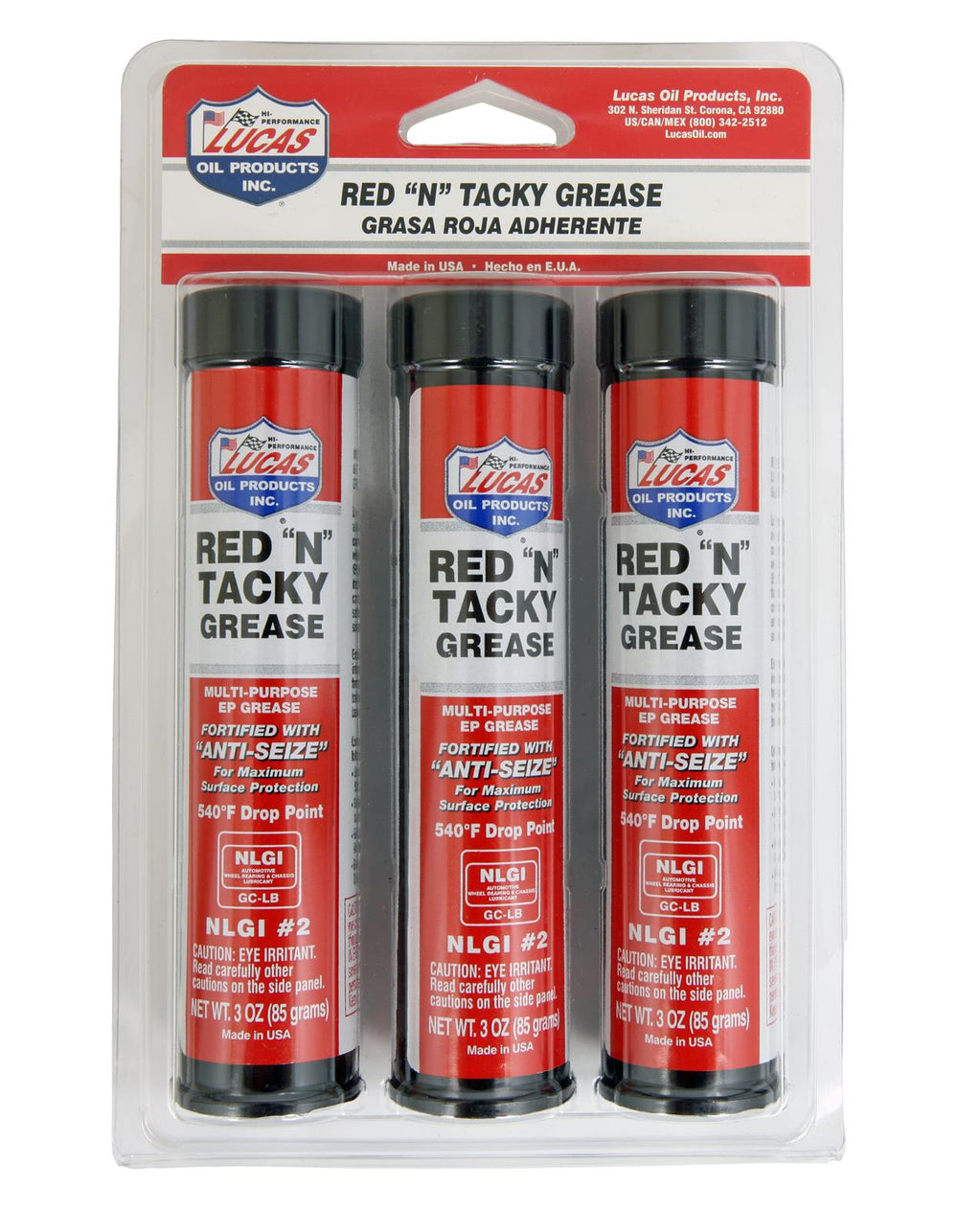 Red N Tacky Grease 3 x 3oz Pack