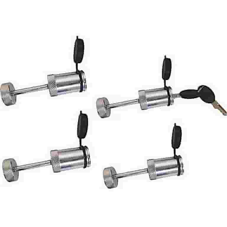 CAMPER TIEDOWNS ACCESSORY LOCKS FOR FASTGUN TURNBUCKLE KEYED ALIKE; SET OF 4