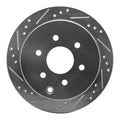 DFC 05-25 Nissan XTerra Rear Left Drilled & Slotted Silver Brake Rotor