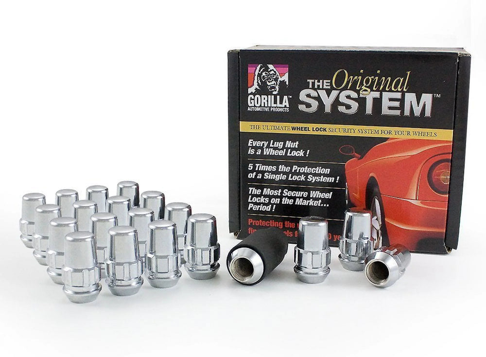 Gorilla SYSTEM LOCK 5LUG 1/2 ACORN BLK
