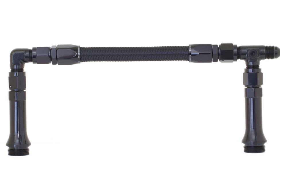 06 X 7/820 DUAL INLET TO FIT HOLLEY4150 (CENTER TO CENTER 9.3) BLACK