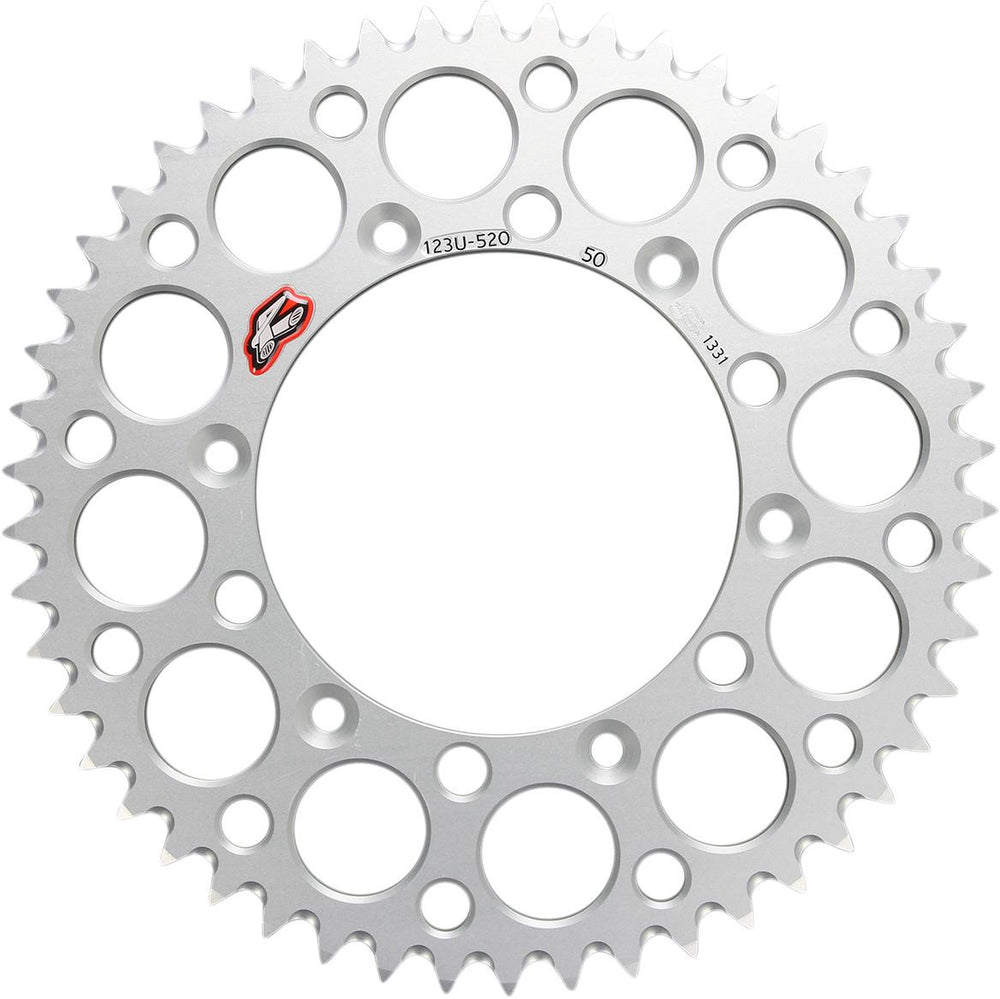 Renthal 88-91/ 06-11 Suzuki RM125/ 2010/17-19 RMX 450Z Rear Grooved Sprocket - Black 520-51P Teeth