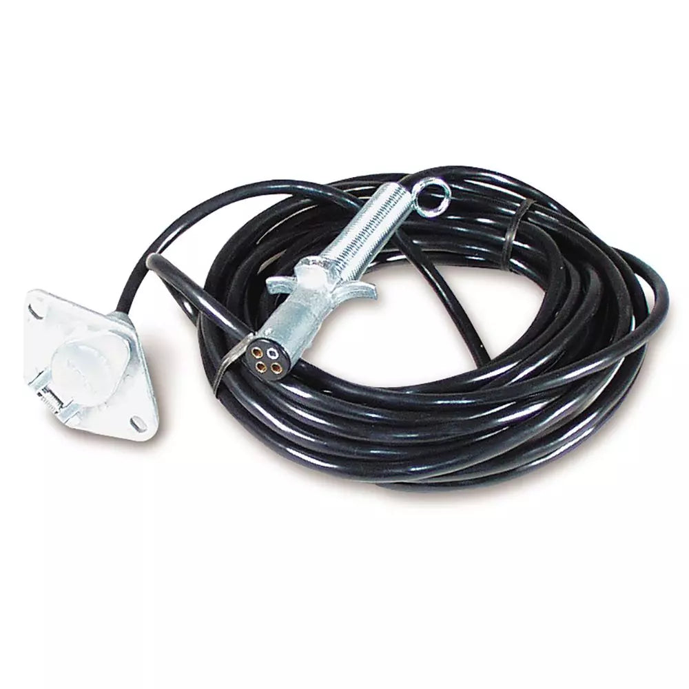 30 FOOT EXTENSION CORD W/ 4 PLUG END AND 4 SOCKET END