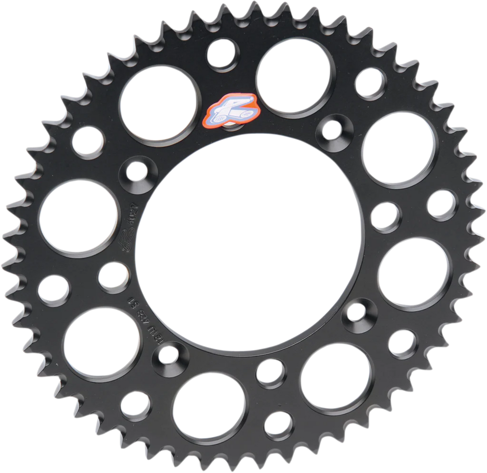 Renthal 2023 Yamaha WR 250F-450F / 01-07 WR250 Rear Grooved Sprocket - Black 520-52P Teeth