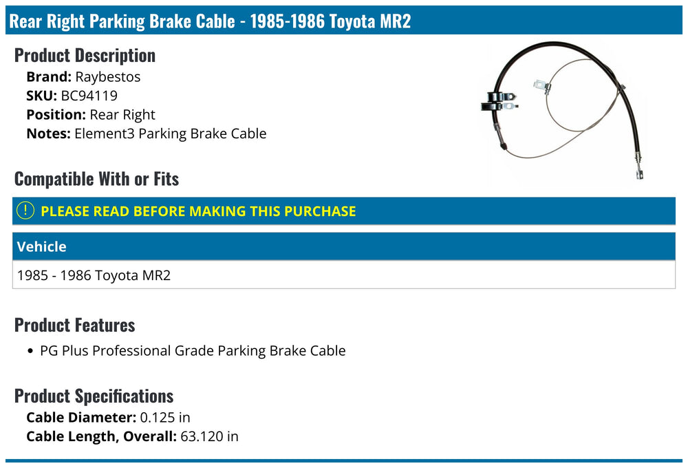 BRAKE CABLE