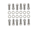 Intake Manifold Bolt Set Chrome 12-Point Fits 1955-1986 Chevrolet 265-400 Gen I Small Block, Grade 8 Mr Gasket