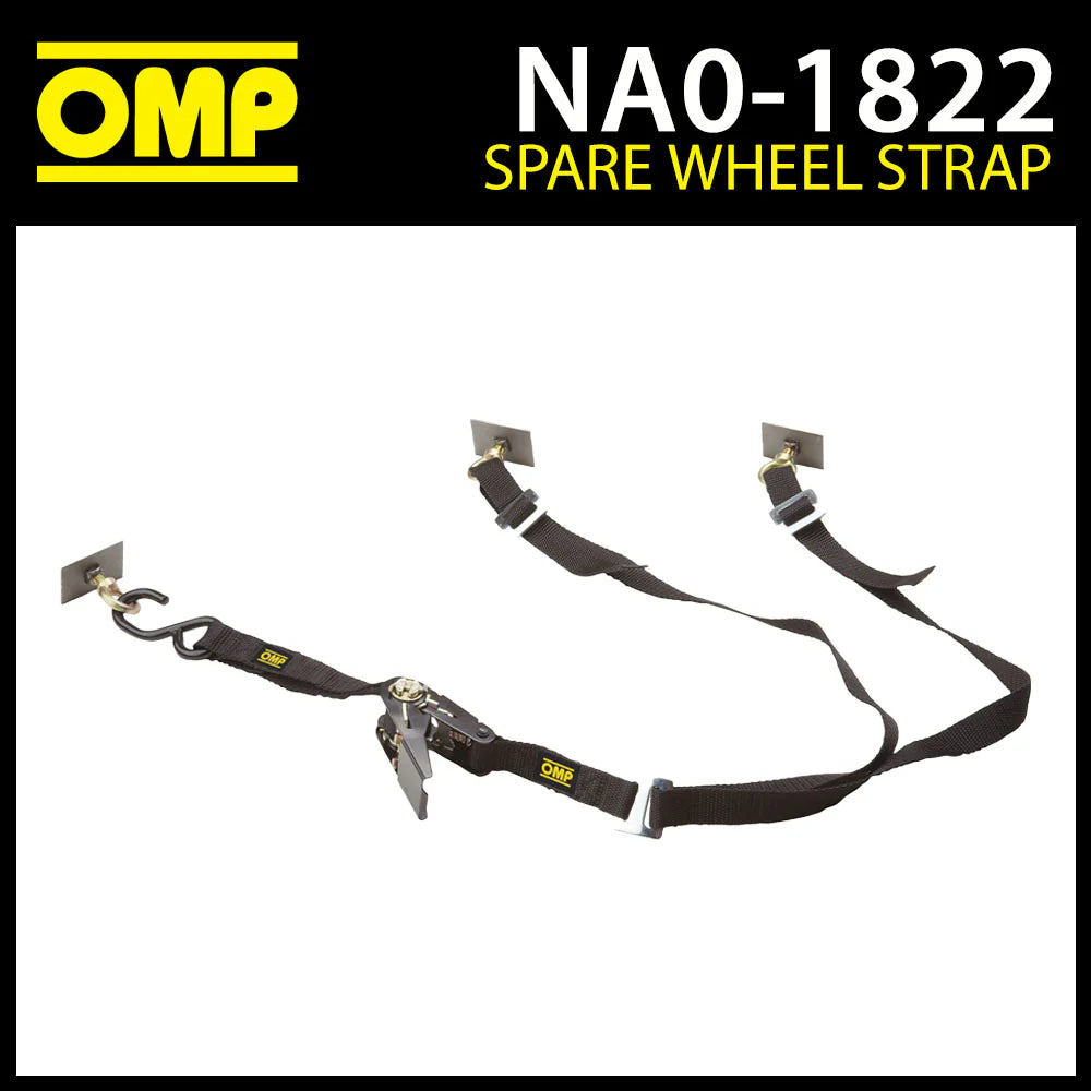 OMP Spare Wheel Tie Down Strap Black