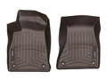 WeatherTech 2019+ Audi A4/S4/A5/S5 Rear (2nd Row) FloorLiners - Cocoa (Sedan & Sportback)
