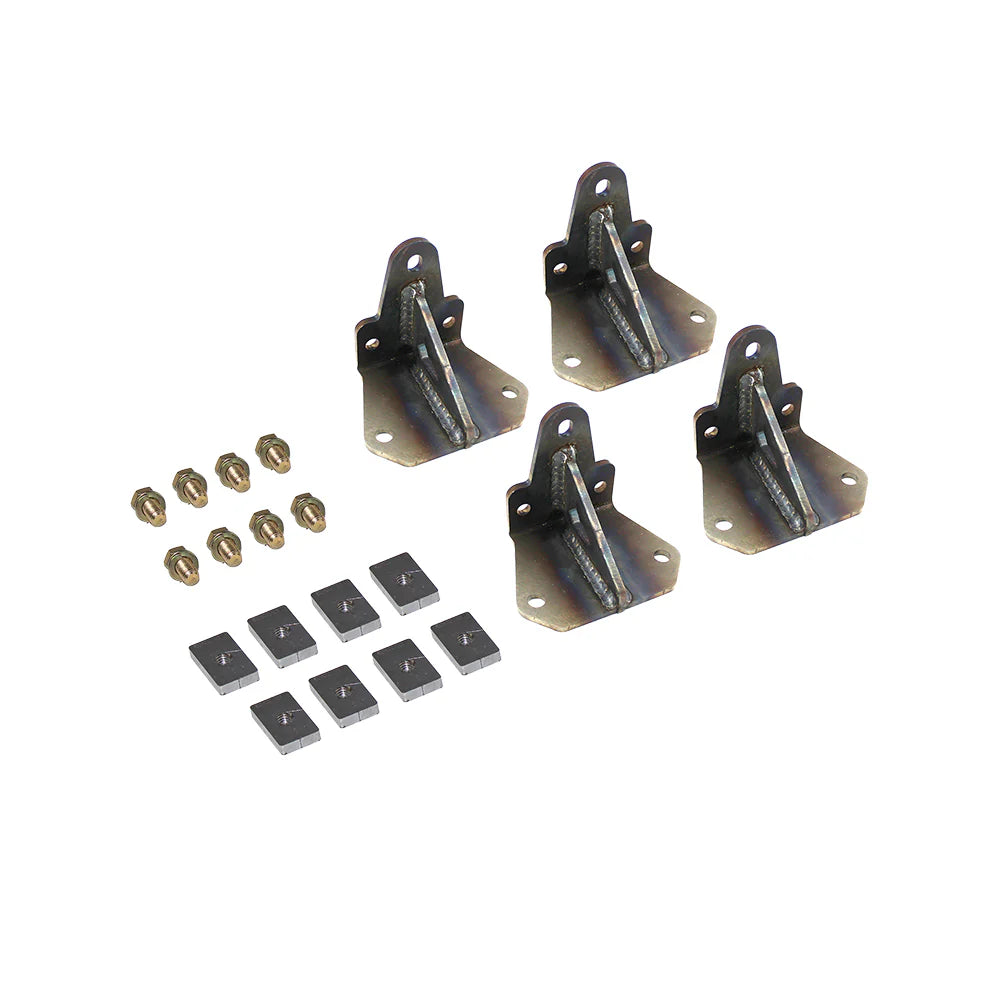 ~(7 lbs. 8X8X6)~ Jeep JK/JL Gladiator Trail Rail Brackets for Cargo Rack 07-Pres Wrangler JK/JL Gladiator Motobilt