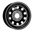 VESPER STEEL 16X6 8X6.5 BLACK MOD 4460 LCC HD TRAILER WHEEL