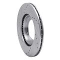 DFC 67-88 Porsche 944 (Excl Turbo) Front Right Drilled & Slotted Silver Brake Rotor