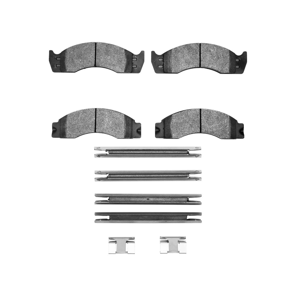 R1 88-07 Ford F-53 Motorhome Chassis Front/Rear Ceramic Pads & Hardware Kit