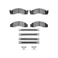R1 88-07 Ford F-53 Motorhome Chassis Front/Rear Ceramic Pads & Hardware Kit