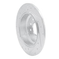 R1 91-99 Acura Legend Rear Right Drilled & Slotted Silver Brake Rotor