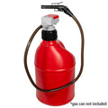TRFA01XL BATTERY POWERED FUEL TRANSFER PUMP W/ EXT HOSES & UTILITY JUG ADAPTER RED/GRAY