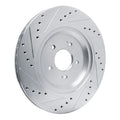 R1 Concepts Brake Rotor Drilled and Slotted Silver Fits Kia K900