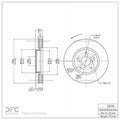 DFC 06-15 Lexus GS300 Right Front Brake Rotor