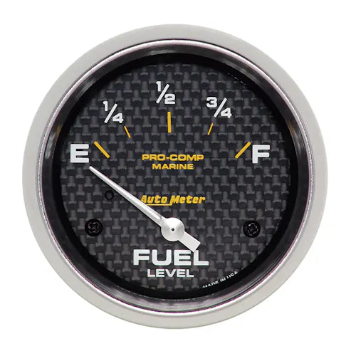 ~(0.6 lbs. 5X5X5)~ GAUGE FUEL LEVEL 2 5/8 IN 240 E TO 33 F ELEC MARINE WHITE