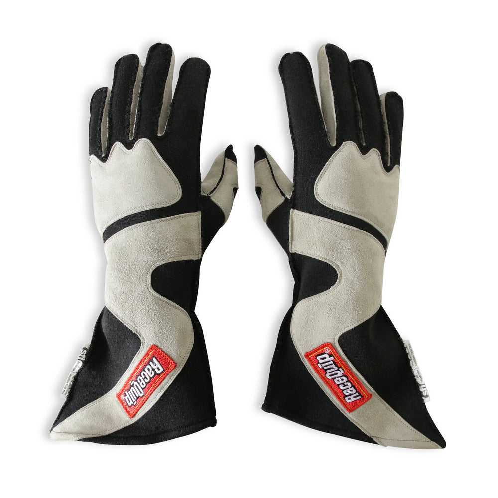 Gloves Outseam Black/ Gray Medium SFI-5