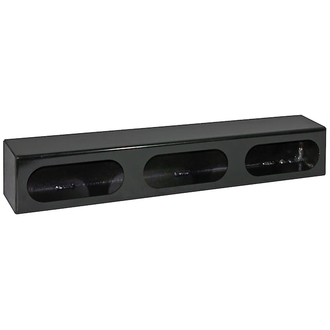 LIGHT BOXTRIPLE OVAL4X25X3.5CS BLK
