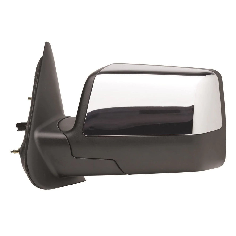 0611 FORD RANGER LH POWER FOLDAWAY OE MIRROR TEXTURED BLK CHROME COVER