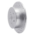 DFC 05-09 Subaru Legacy Rear Right Drilled & Slotted Silver Brake Rotor