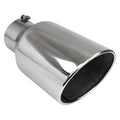 ~(4.7 lbs. 15X8X8)~ Polished stainless steel 8 in 15 in rolled angle Bolt-on i.d. 5 in (Single box)