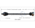 NEW CV AXLE