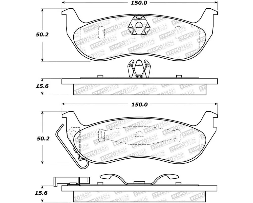 Stoptech Street Brake Pad Rear FOR CM