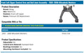 MOOG 01-06 Mitsubishi Montero Front Left Upper Control Arm