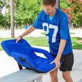 PORTABLE SEAT FOLDING ARMCHAIR BLUE